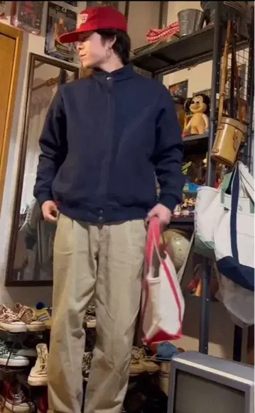 80sL.LBean 울 블루종