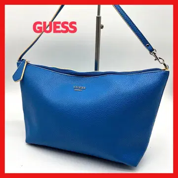 GUESS 게스 파랑 합성 피혁 원 숄더백 블루