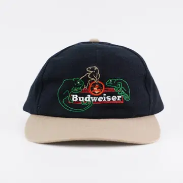 버드와이저 모자 캡 카멜레온 투톤 90s 블랙 18416