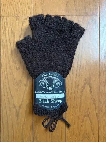 [ 새상품 ] Black Sheep 핑거리스 그로브 다크 브라운 영국제