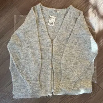 earth 프론트 ZIP 루즈 니트 가디건