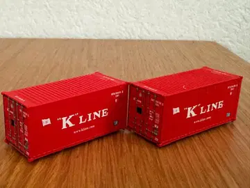K LINE 컨테이너 모형 2개 세트 N 게이지 철도 모형
