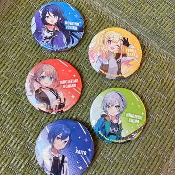 컬러풀 스테이지 캔뱃지 5개 세트입니다.