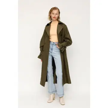 [ 새상품급 ] SLY 트렌치코트 벨트 포함