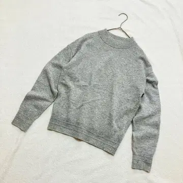 나노 유니버스 스웨터 니트 긴팔 S 그레이 양모 캐시미어 혼방