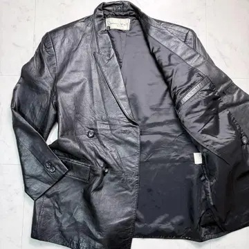 HARAJUKU MOTHER 라무 가죽 자켓 빈티지 블랙