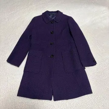 유나이티드 애로우즈 보라색 버튼 달린 코트