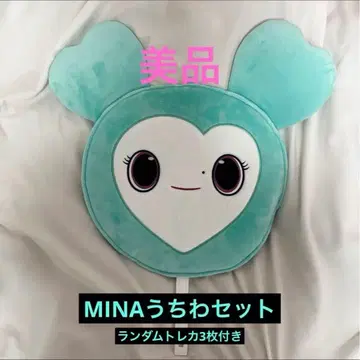 [ 새상품급 ] MINA 부채 케이스 부채 세트 랜덤 트레이딩 카드 포함