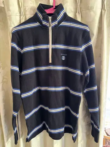 McGregor 스트라이프 하이넥 피케 셔츠