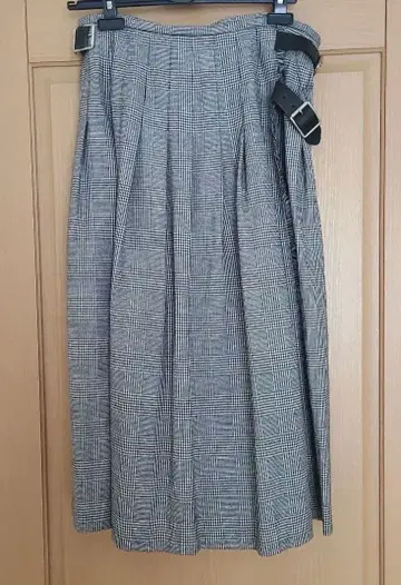 오닐 오브 더블린 체크 무늬 플리츠 롱 스커트