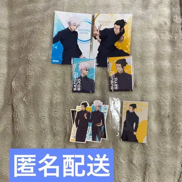 주술회전 긴다코 콜라보 캔뱃지 스티커 고죠 사토루 게토 스구루