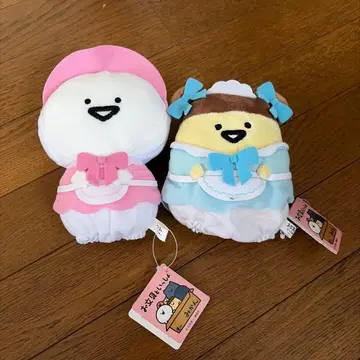 오분구와 함께 파스텔 꾸미기 봉제 인형 2체 세트