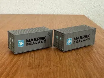 MAERSK SEALAND 컨테이너 모형 2개 세트 N게이지 철도 모형