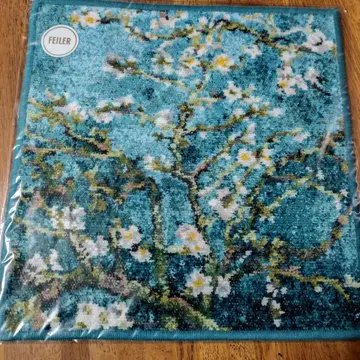 FEILER 꽃무늬 손수건 파랑 고흐