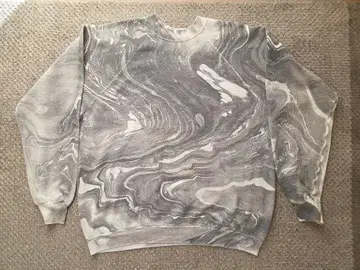 마블 패턴 맨투맨 리메이크 먹물 번짐 타이다이 90s 구제 의류