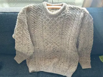 아일랜드제 케이블 니트 스웨터