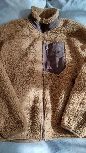 coen 보아 플리스 스탠드 블루종