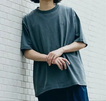 새상품) 스노우피크 별주 UCCP 피그먼트 로고 티셔츠 그레이 M