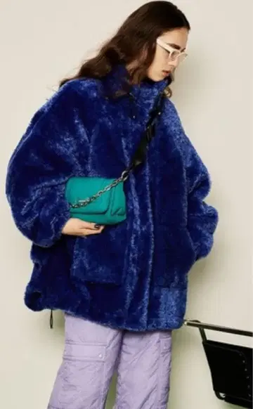 maison special 보아 자켓 블루