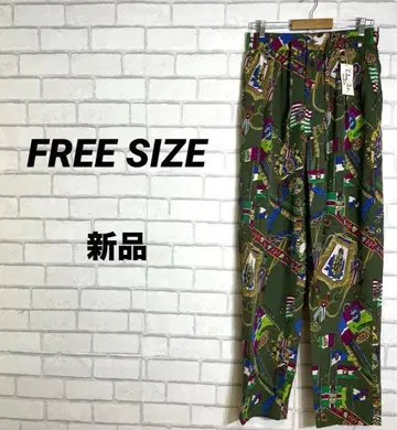 7 택 포함 새상품 올 패턴 이지 팬츠 90s 와이드 릴랙스 카키