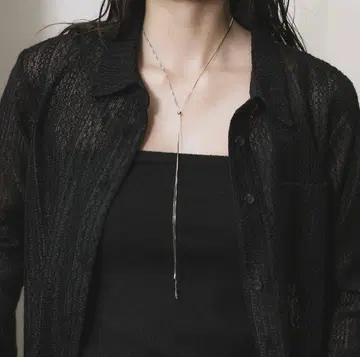 crewre 멀티웨이드롭 실버 목걸이