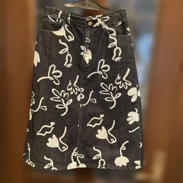 Paul Smith 꽃무늬 프린트 데님 스커트 42 L 사이즈