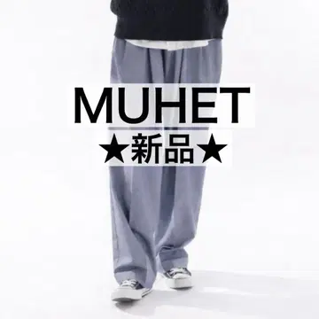 새상품 MUHET 2턱 스트레이트 팬츠