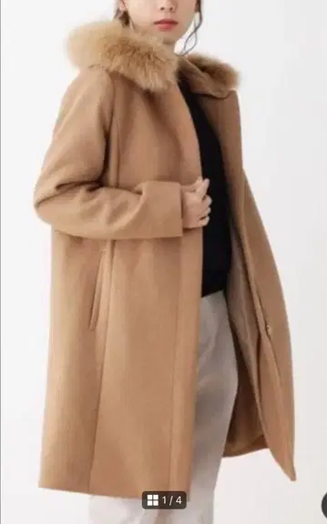 [ 새상품 ] OPAQUE.CLP 롱 코트 M 베이지