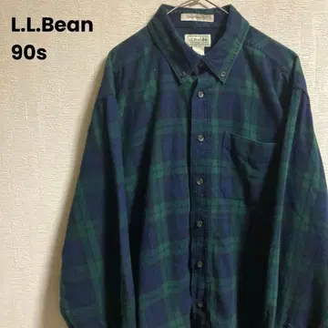 90s L.L.Bean BD 플란넬 셔츠 블랙워치