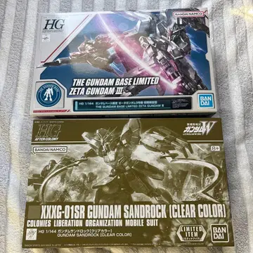HG ZETA GUNDAM III & 샌드록 (CLEAR COLOR)
