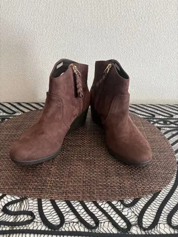 CROCS 스웨이드 숏부츠 23cm 브라운