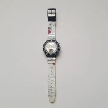 Swatch 크로노그래프 손목시계 실버