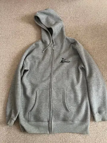 USUGROW 그레이 후드티 뒷면 프린트 XL 사이즈