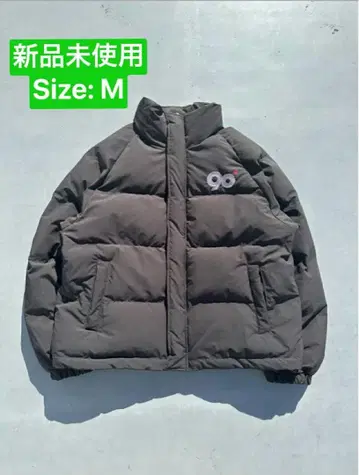 9090 90 로고 리치 퍼퍼 재킷 블랙 M