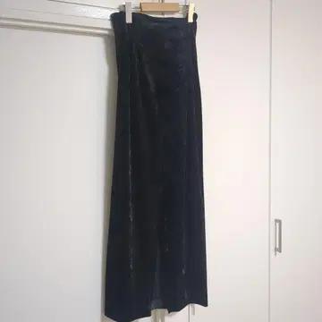 [ yo BIOTOP ] Velor long tight skirt
