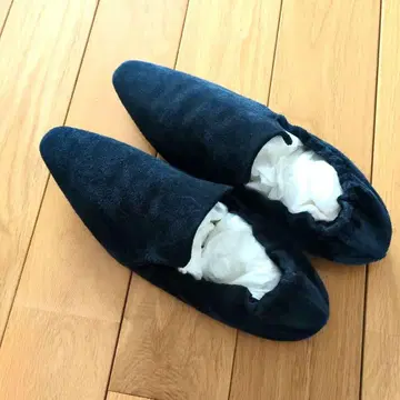 네이비 플랫슈즈 사이즈 38 일본제