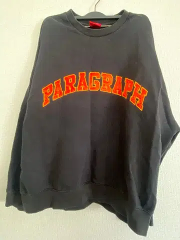 Paragraph 블랙 맨투맨 트레이닝복