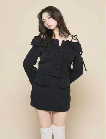 [ 정품 ] andmary Twiggy tweed 스커트