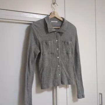 BEAUTY&YOUTH 코튼 리브 하이넥 가디건 워셔블