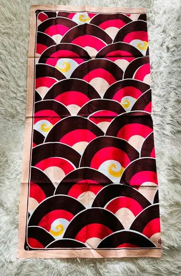 교토 카케후다 대형 목화 보자 기 미사용 청해파 패턴 미사용품