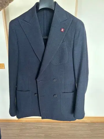 [ LARDINI ] 네이비 더블 브레스트 테일러드 자켓 42