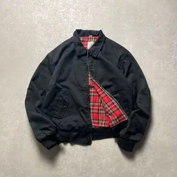 EuroVintage 스윙탑 블루종 블랙 검정 해링턴 자켓 구제 의류