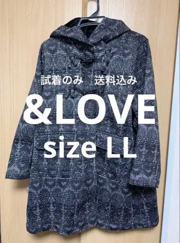 [ 배송비 포함 익명 배송 ] &LOVE 하트 x 체크 아우터 새상품급