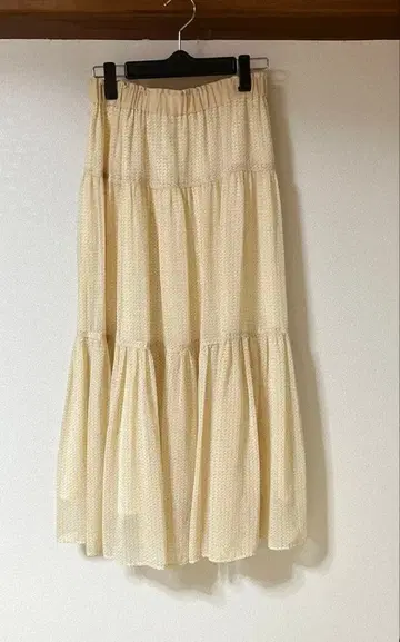 아나이 도트 프린트 캉캉 스커트 사이즈 36