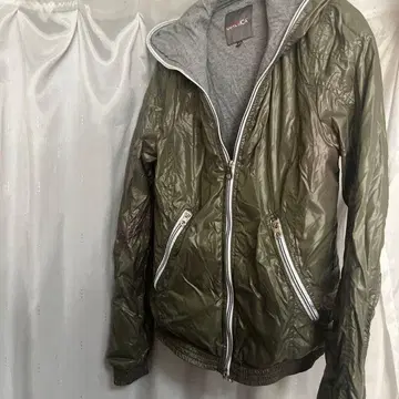 듀베티카 나일론 다운 파카 카키 그레이 42