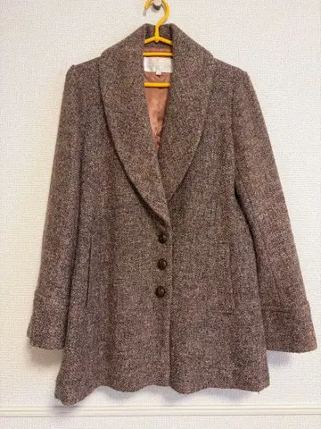 코코딜 브라운 계열 울 혼방 자켓 사이즈 2