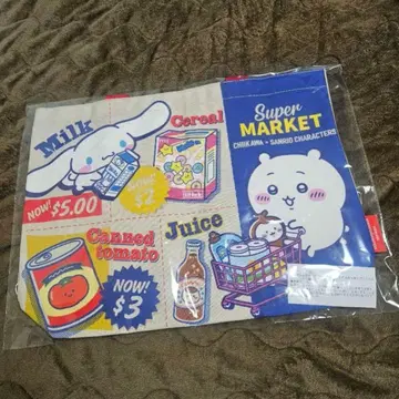 치이카와 산리오 캐릭터즈 슈퍼마켓 쇼핑 토트백