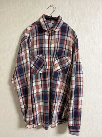 BIG MAC 80s USA제 체크 무늬 플란넬 셔츠 M 사이즈