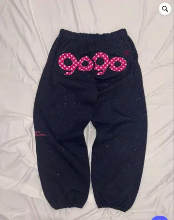 90 로고 글리터 스웻 팬츠