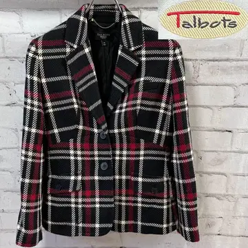 Talbots (탈봇) 체크 무늬 테일러드 자켓